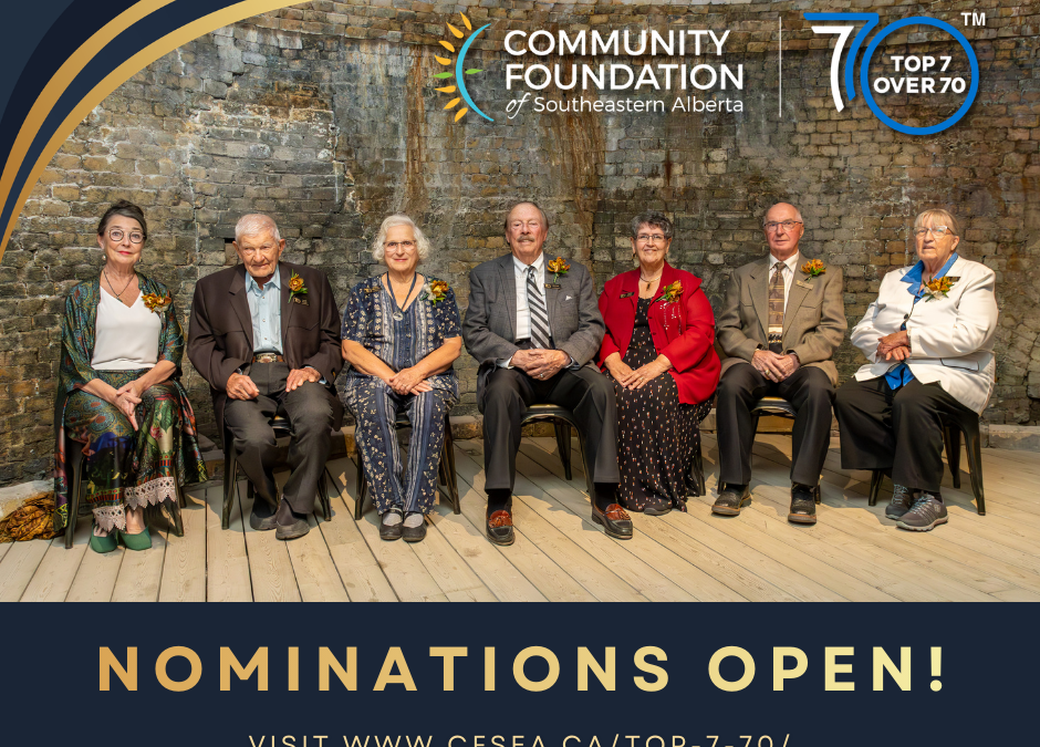 Nominations Now Open for the 2026 Top 7 Over 70™ Southeast Alberta Awards